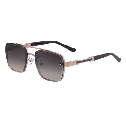New Retro Sunglasses for Men, Square Frame, Stylish Sun Protection Glasses, High-End Men's Sunglasses