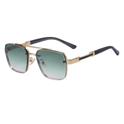 New Retro Sunglasses for Men, Square Frame, Stylish Sun Protection Glasses, High-End Men's Sunglasses