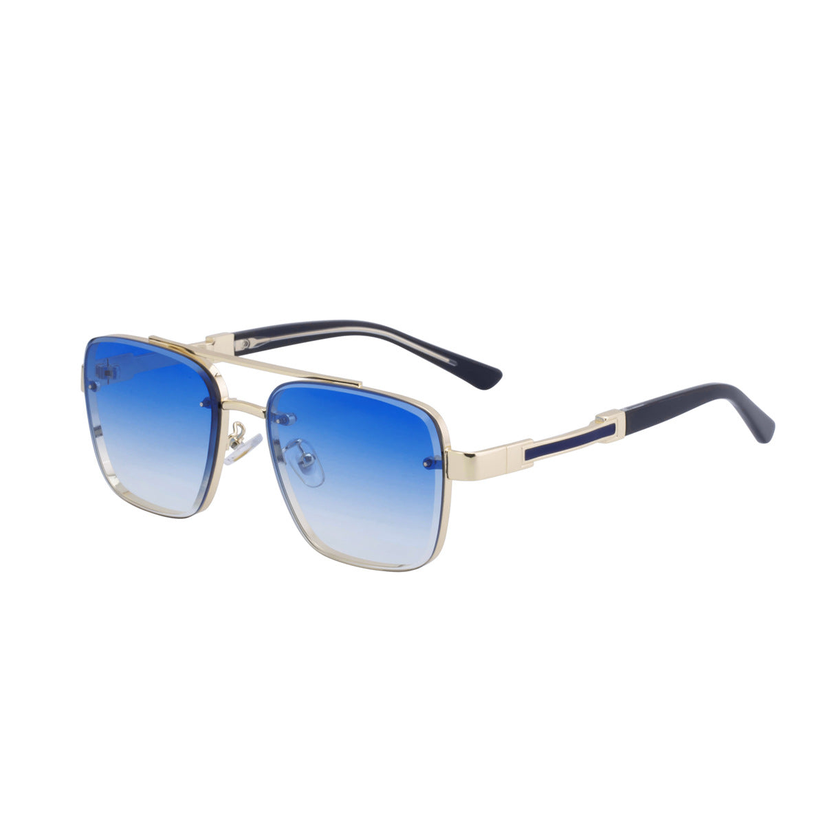 New Retro Sunglasses for Men, Square Frame, Stylish Sun Protection Glasses, High-End Men's Sunglasses