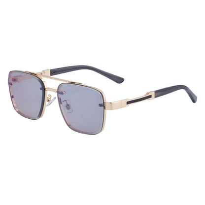 New Retro Sunglasses for Men, Square Frame, Stylish Sun Protection Glasses, High-End Men's Sunglasses