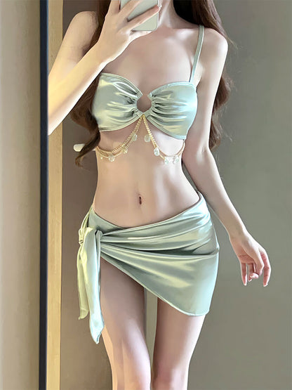 One-Piece Swimsuit Women's Summer Three-Piece
