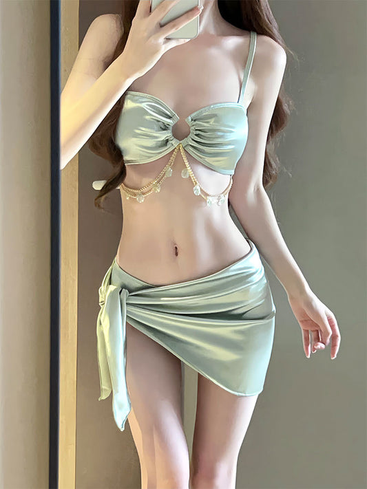 One-Piece Swimsuit Women's Summer Three-Piece