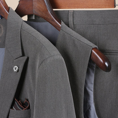 Men's Suit One-Button Three-Piece Set Wedding