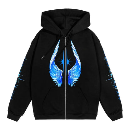 Streetwear Men Zipper modergren flow