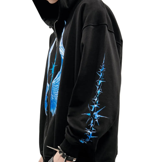 Streetwear Men Zipper modergren flow