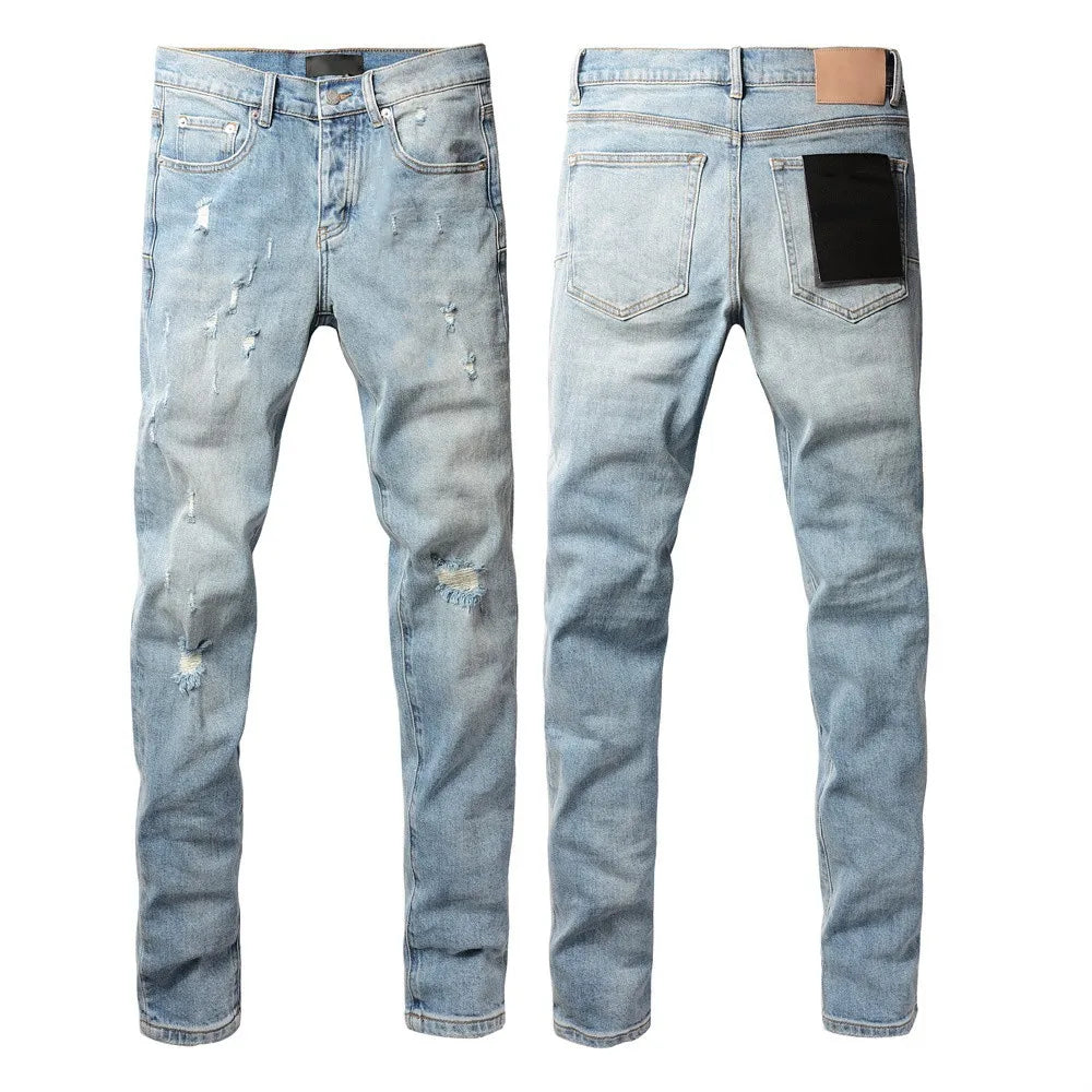 Men  Fashion High Street Jeans Retro