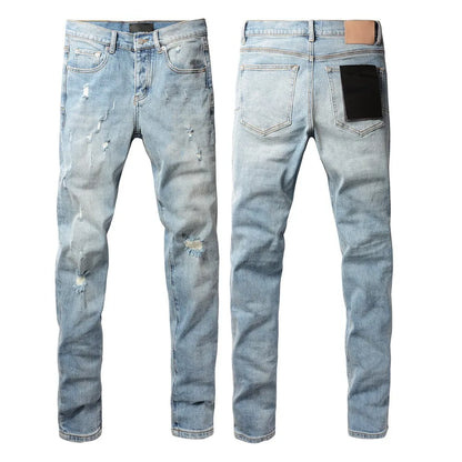Men  Fashion High Street Jeans Retro