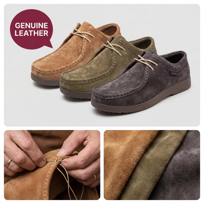 Mens casual dress shoes genuine Leather hand-sewn loafers shoes elegant mocassins ,casual sneakers lace-up