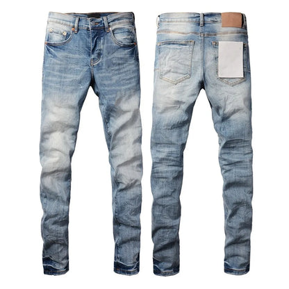 Men  Fashion High Street Jeans Retro