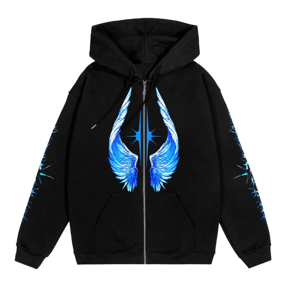 Streetwear Men Zipper modergren flow