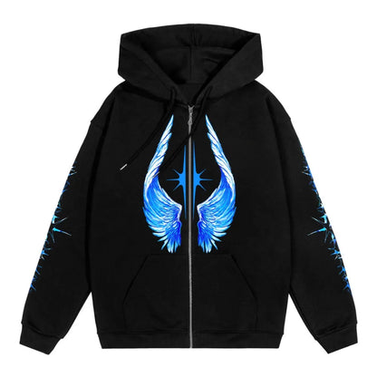 Streetwear Men Zipper modergren flow