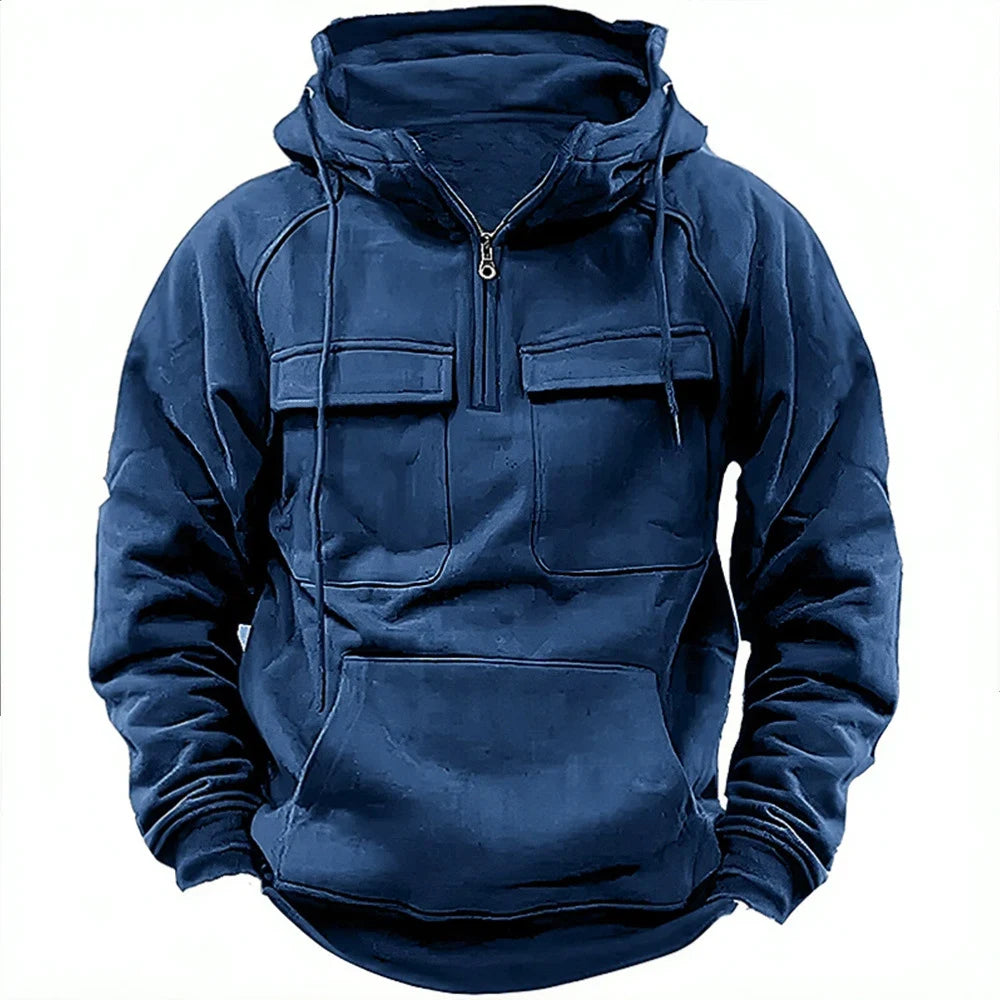 Technical Outdoor Pullover Hoodie for Men