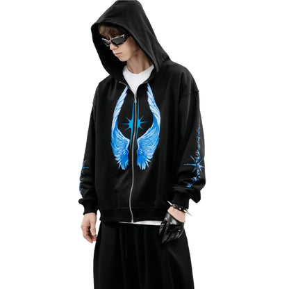 Streetwear Men Zipper modergren flow