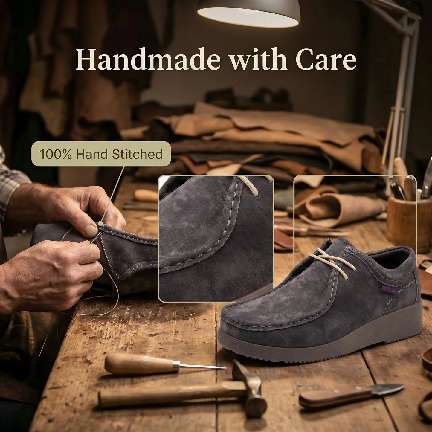 Mens casual dress shoes genuine Leather hand-sewn loafers shoes elegant mocassins ,casual sneakers lace-up