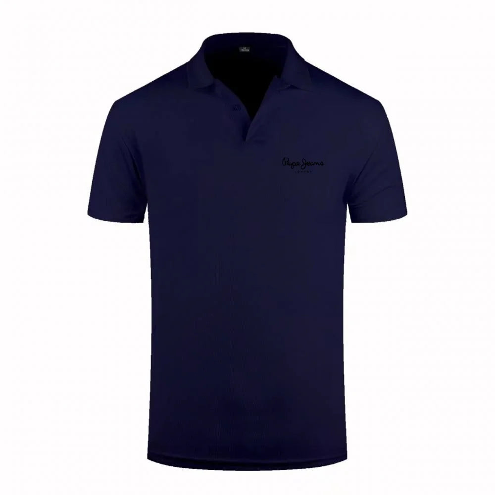 Men'S Pepe Jeans Logo Polo Shirt Short Sleeve Casual Breathable Daily Tops