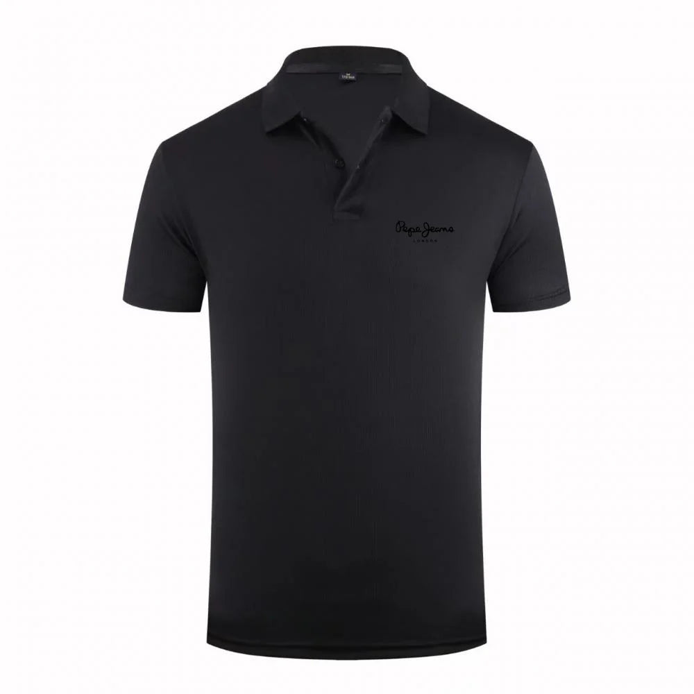 Men'S Pepe Jeans Logo Polo Shirt Short Sleeve Casual Breathable Daily Tops