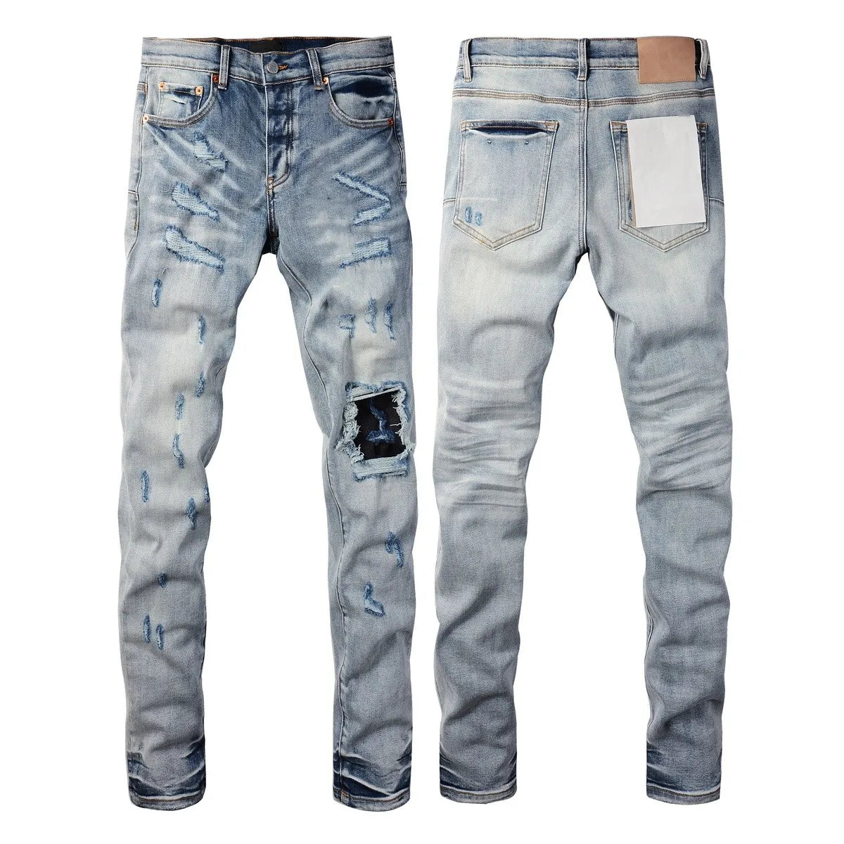 Men  Fashion High Street Jeans Retro