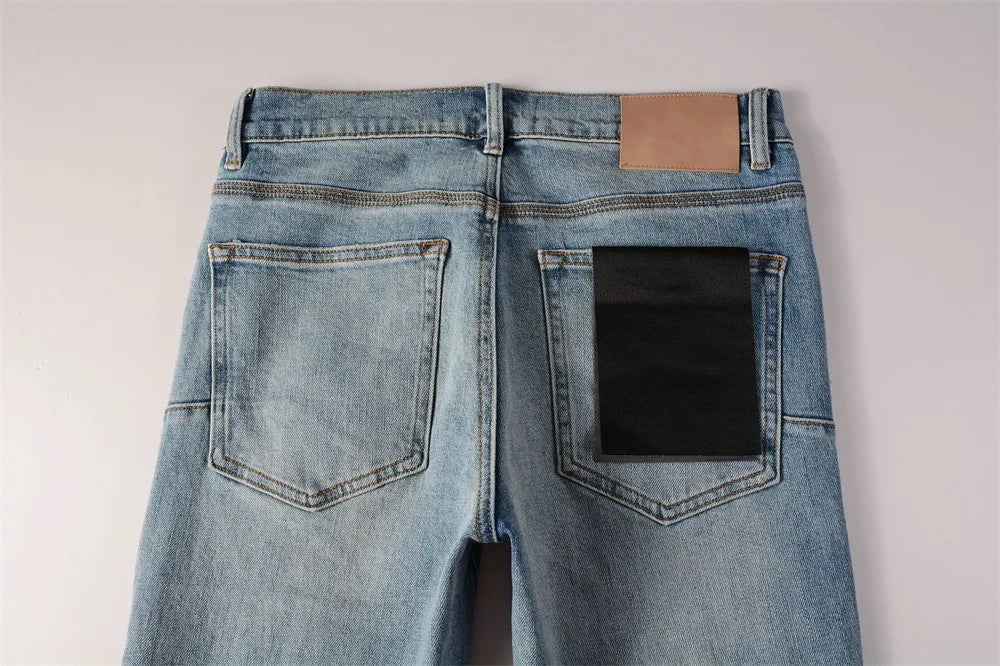 Men  Fashion High Street Jeans Retro