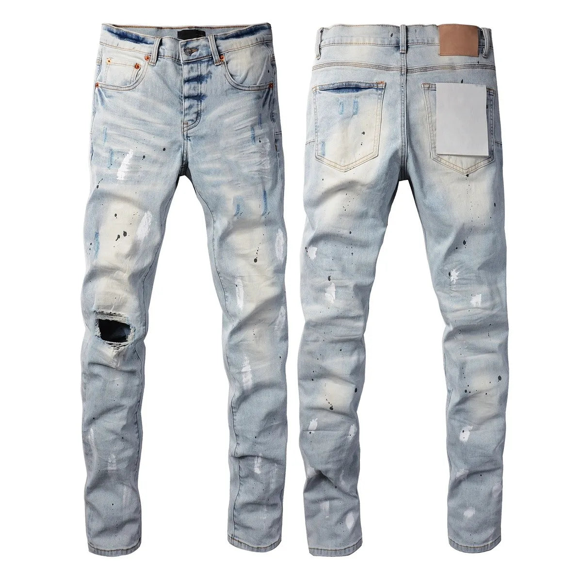 Men  Fashion High Street Jeans Retro